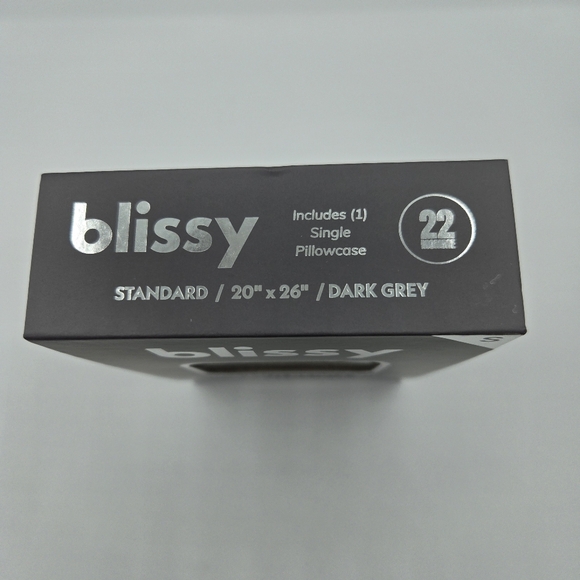 NWT Blissy Pillowcase, Dark Gray, Sandard/Queen Or King Size - Picture 9 of 9
